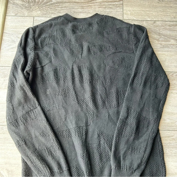 Kit  & Ace Black Textured Merino Wool Pullover Sweater - Picture 12 of 15